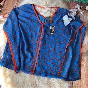 Tina Knowles Fly Away Sleeves Top